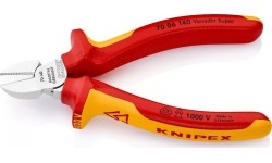 Šoninio kirpimo replės elektrikui 140mm (1000V) KNIPEX