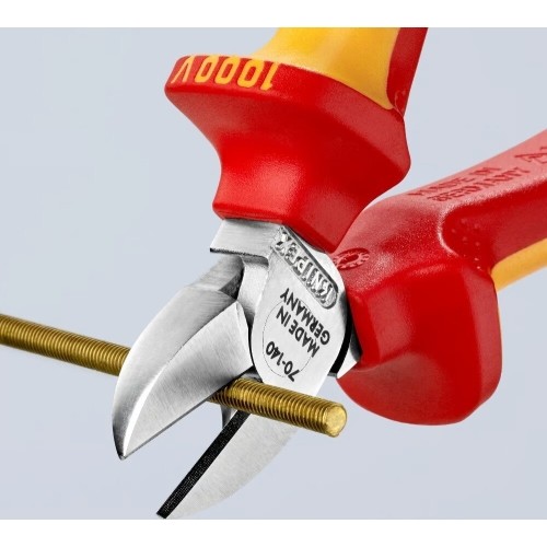 Šoninio kirpimo replės elektrikui 140mm (1000V) KNIPEX