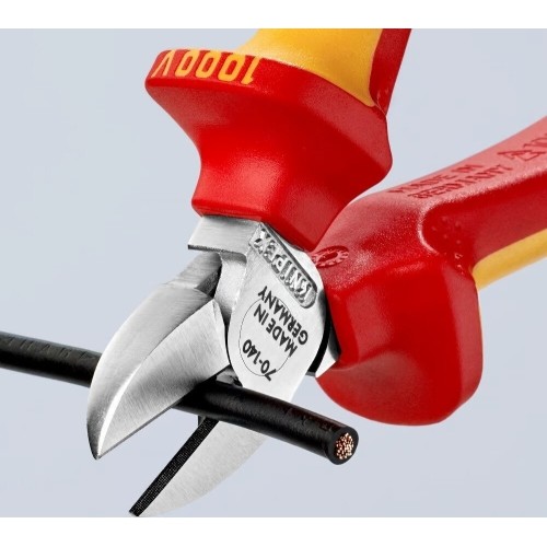 Šoninio kirpimo replės elektrikui 140mm (1000V) KNIPEX
