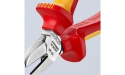 Šoninio kirpimo replės elektrikui 140mm (1000V) KNIPEX