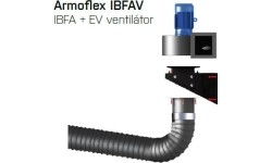 Dūmų nutraukimo rankovė AERSERVICE ARMOFLEX 160 - Su ventiliatorium
