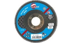 Lapelinis šlifavimo diskas LEMAN 125x22mm P60, nerūd.plienui