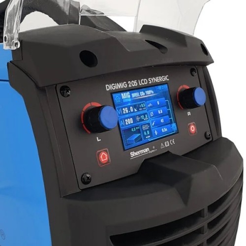 Pusautomačio KOMPLEKTAS SHERMAN DIGIMIG 205 LCD SYNERGIC su skydeliu V6 ir vežimėliu