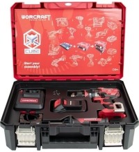 Akumuliatorinis suktuvas-gręžtuvas su kalimu 20V LI-ION (XCUBE dėžė)