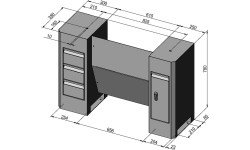 Untergestell Deluxe f. Profi(center) 650 G