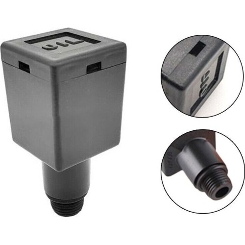 Breather for oil compressor 3/8" black. Spare part.