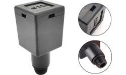 Breather for oil compressor 3/8" black. Spare part.