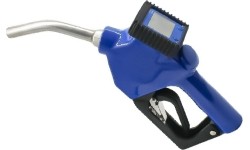 Adblue gun with digital meter with automatic shut-off