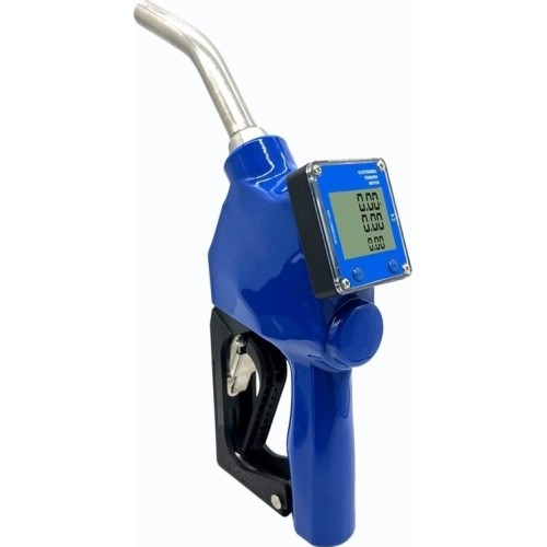 Adblue gun with digital meter with automatic shut-off