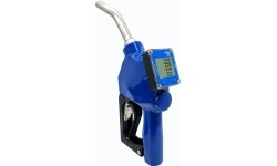 Adblue gun with digital meter with automatic shut-off