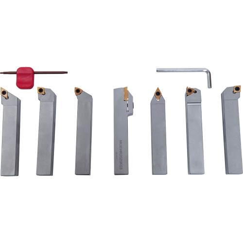 Multipurpose indexable carbide turning tool set, 20 mm, set P