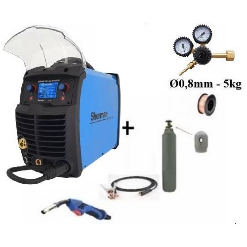 Sinerginio inverterinio  Sherman DIGIMIG 205 LCD KOMPLEKTAS 