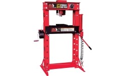 Pneumatic / hydraulic shop press with gauge