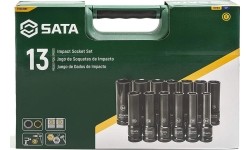 Prailgintų smūginių galvučių rinkinys 1/2 (10-24mm)(13vnt) (plonasienės)