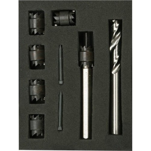 Drill welding points set 9pcs (HSS)