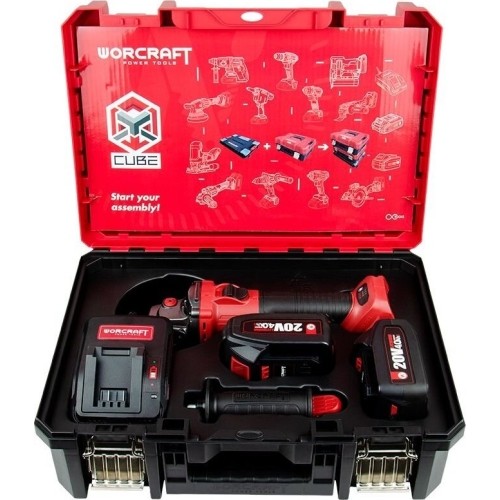 Li-ion Cordless Angle Grinder 125mm 20V (XCUBE case)