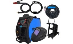 Pusautomačio KOMPLEKTAS SHERMAN DIGIMIG 220 LCD su skydeliu E3 ir vežimėliu MIG