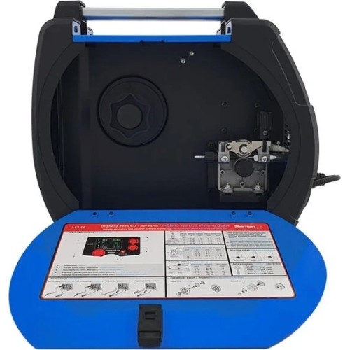 Pusautomačio KOMPLEKTAS SHERMAN DIGIMIG 220 LCD su skydeliu E3 ir vežimėliu MIG