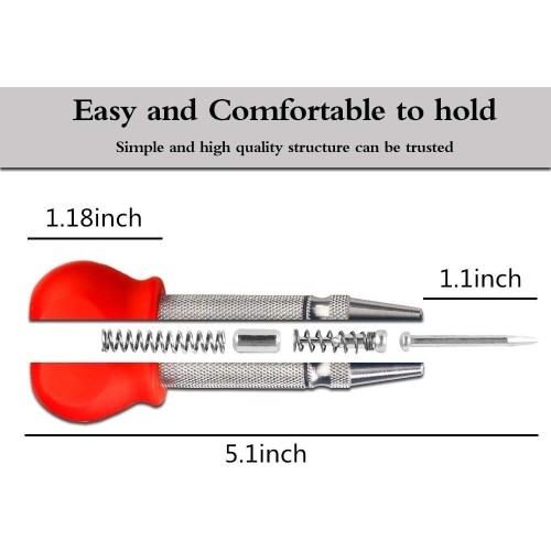 Centro žymeklis automatinis (plastikine rankena) 3x125mm