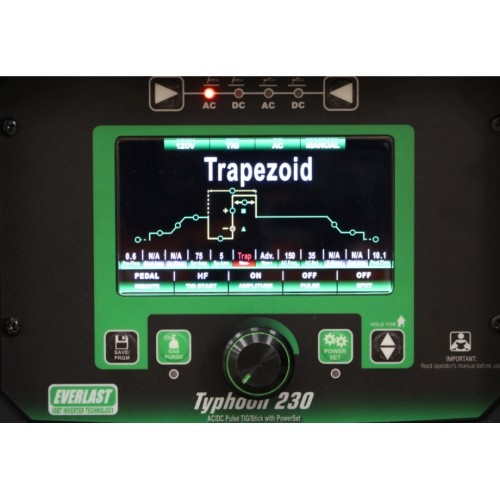 TIG welding machine TYPHOON 230 with accessories