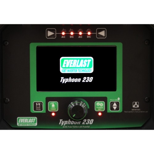 TIG welding machine TYPHOON 230 with accessories