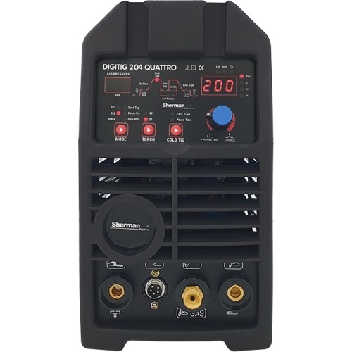 Welding machine Sherman DIGITIG 204 QUATTRO with plasma cutting function