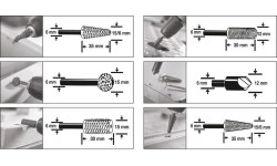 Milling cutter set (6pcs)