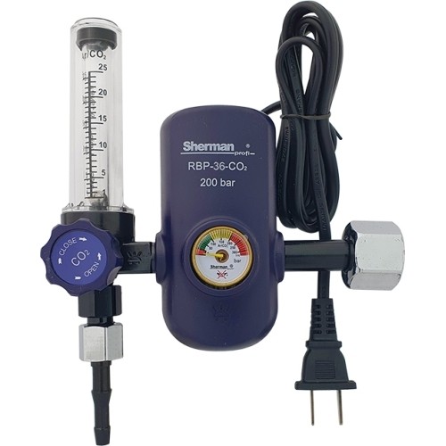 Mini Ar/CO₂ reduktorius su šildytuvu ir rotametru - AC 36