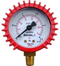 Pressure gauge ⌀ 50mm for Mouse Acetylene reducer - Working 2.5 bar