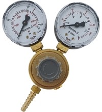 Mini CO₂/Argon reducer with two pressure gauges