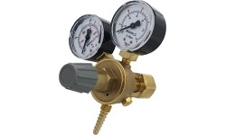 Mini CO₂/Argon reducer with two pressure gauges