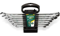 Kombinuotų raktų su terkšle rinkinys 7vnt. (8-19mm) 120XP