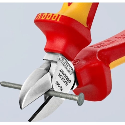 Šoninio kirpimo replės elektrikui 140mm (1000V) KNIPEX