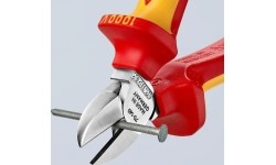 Šoninio kirpimo replės elektrikui 140mm (1000V) KNIPEX