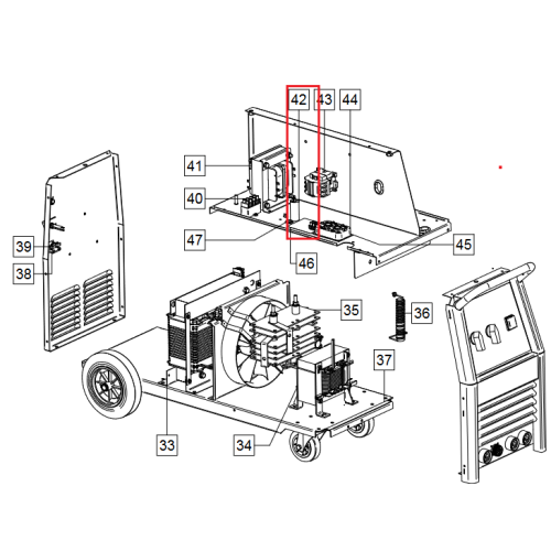 Kondensatorius - atsarginė dalis (skirta: POWERTEC 305S Lincoln Electric)