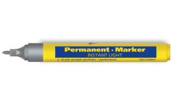 Markeris, permanentinis Instant Light, apvalus 1.5-3mm, 1vnt - Sidabrinė