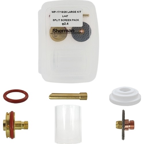Pyrex T17/18/26 large long TIG kit - 2,4