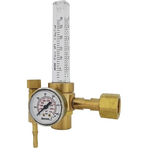 RBR2 Ar/CO₂ reducer with rotameter (200 bar)