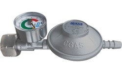 Reduktorius su monometru propanui – butanui LPG RB-PBW buitinis (viryklėms)