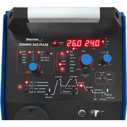 Inverterinis suvirinimo aparatas DIGIMIG 360 Pulse