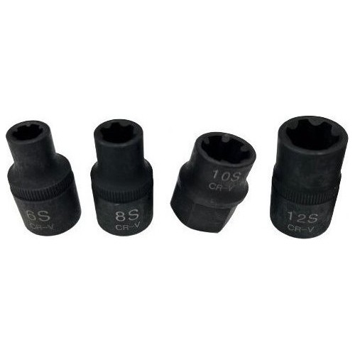 1/2'' Dr. Female RIBE socket set (6S-12S) 4pcs