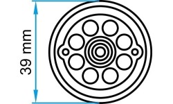 Rubber jack pad 39mm