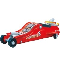 Domkratas su ratukais ir sukama rankena 2.5t pažemintas