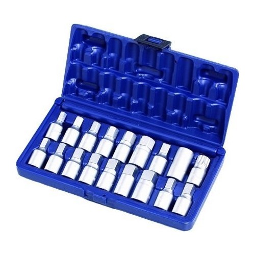 Oil drain plug key set 18pcs.