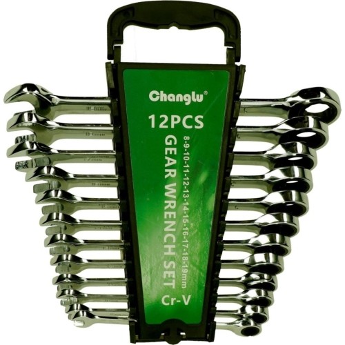 Combination gear wrenches set 12pcs. (8-19)