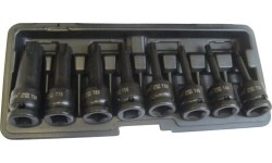 1/2" Prailgintų galvučių smūginių su antgaliais rinkinys (TORX) 8vnt.