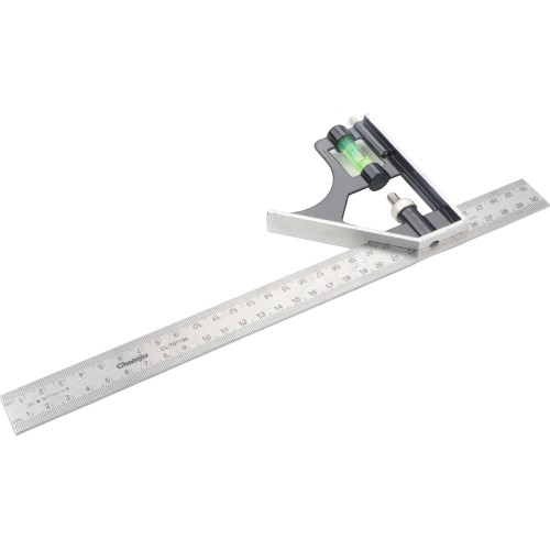 Combination ruler with level attachment 300mm