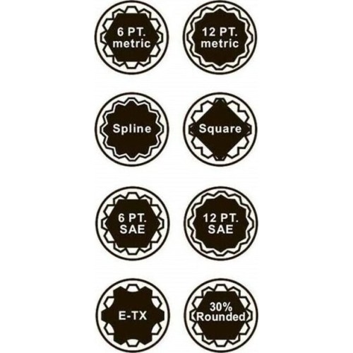 1/2" Dr. Socket set 13pcs. SPLINE