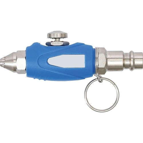 Mini air blow gun with safety tip