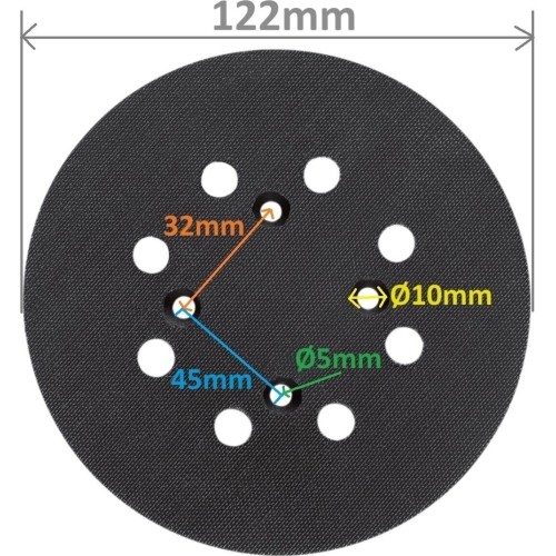 Akum. orbitinio šlifuoklio CRS-S20Li ats.d. Nr.29 Šlifavimo padas